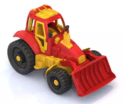 Игрушка Нордпласт трактор с грейдером