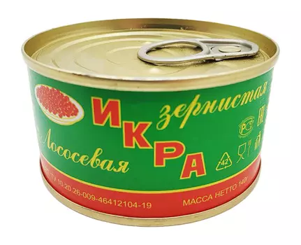 Икра лососевая РПК Находкинский 140г ж/б