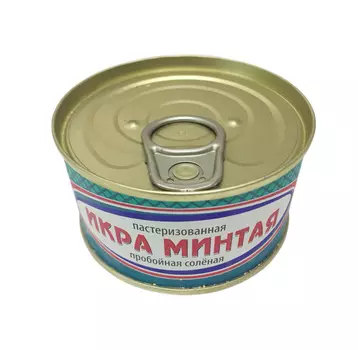 Икра минтая пастеризованная Невод 120г ж/б