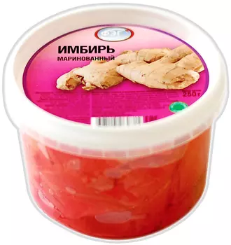 Имбирь маринованный нарезка 250г ФЭГ