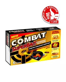 Инсектицид Combat Super Bait Марка доверия 6шт