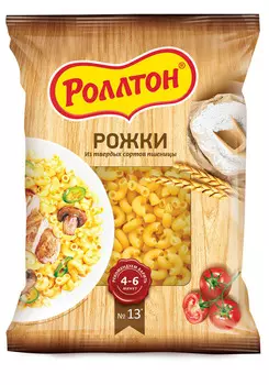 Изделия макаронные Роллтон рожки 400г