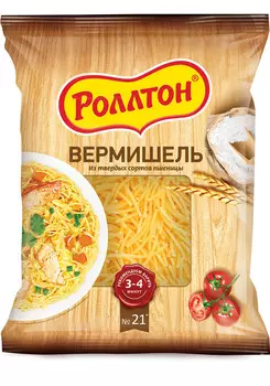 Изделия макаронные Роллтон вермишель 400г
