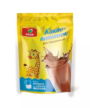 Какао-напиток ОКЕЙ растворимый гранулированный 200г