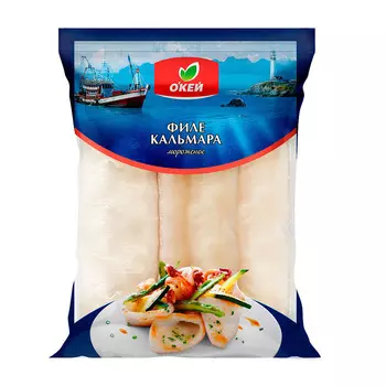 Кальмар филе ОКЕЙ с/м 600г