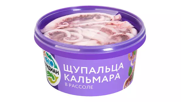 Кальмар щупальца в рассоле Меридиан 430г