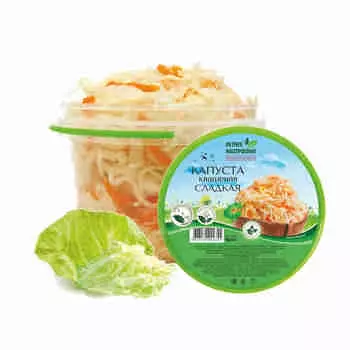 Капуста квашеная сладкая Дары природы 900г