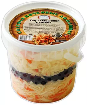 Капуста квашенная с клюквой ФЭГ 800г