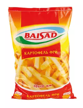 Картофель фри Baisad 10х10мм 1000г