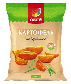 Картофель ОКЕЙ по-деревенски 750г