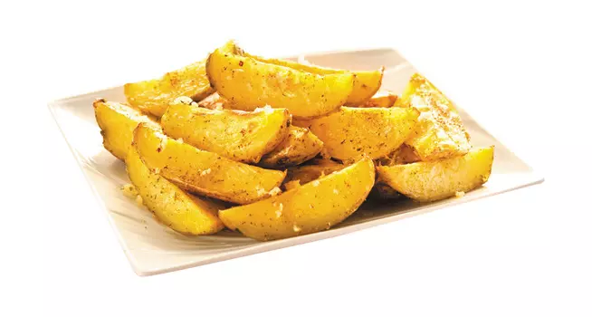 Картофель жареный с чесноком 100гр.