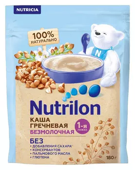 Каша Nutrilon безмолочная гречневая с 4мес 180г
