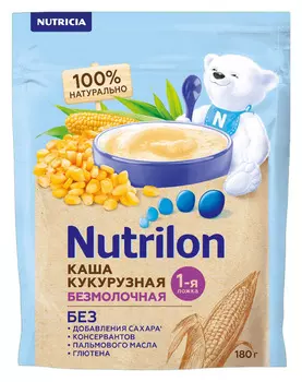 Каша Nutrilon безмолочная кукурузная с 6мес 180г