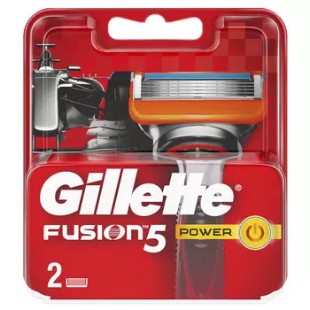 Кассеты д/станка мужские Gillette Fusion Power 2шт