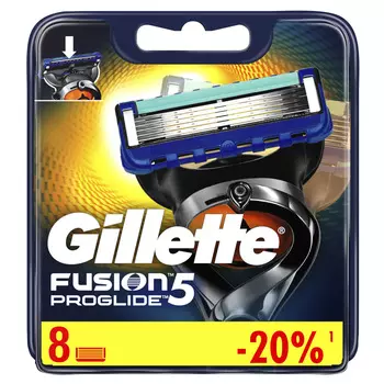 Кассеты д/станка мужские Gillette Fusion ProGlide 8шт