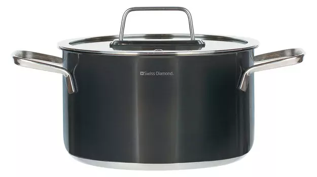 Кастрюля Swiss Diamond DeLux с крышкой 3,7л