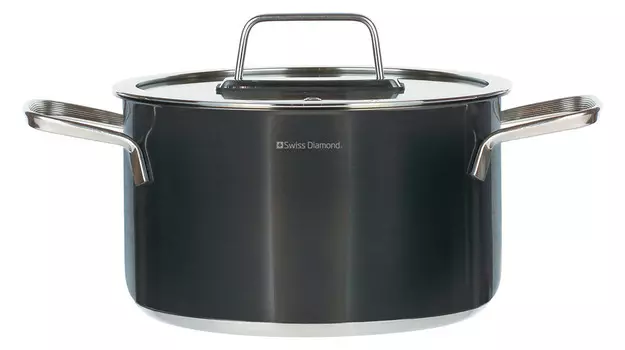 Кастрюля Swiss Diamond DeLux с крышкой 4,8л