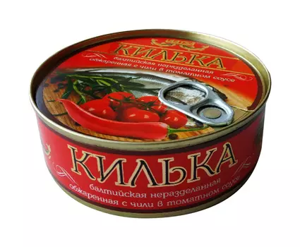 Килька балтийская неразделанная обжаренная Laatsa в т/с с чили 240г