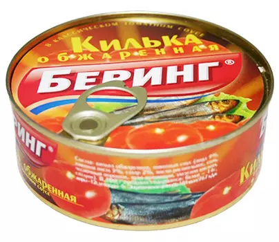 Килька Беринг черноморская обжаренная в т/с 240г