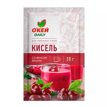 Кисель момент приг ТЧН!/О'КЕЙ DAILY вишня 30г