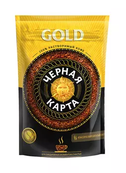 Кофе растворимый Черная Карта Gold 150г дой-пак