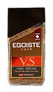 Кофе растворимый Egoiste VS с содержанием молотого 100 г ст/б
