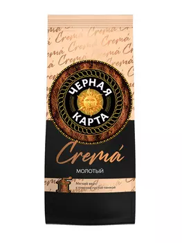 Кофе молотый Черная Карта Crema 200г