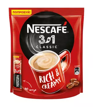 Кофе Nescafe 3в1 Classic 10x14,5г