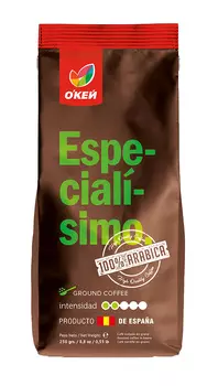 Кофе ОКЕЙ Especialisimo 100% Арабика молотый 250г