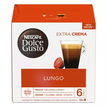 Кофе в капсулах Nescafe Dolce Gusto Lungo 16шт