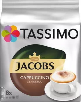 Кофе в капсулах Tassimo Jacobs Cappuccino 8шт