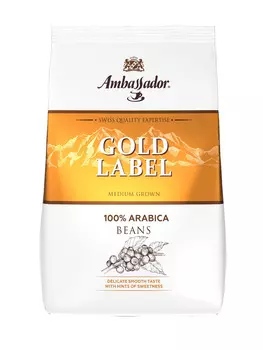 Кофе зерновой Ambassador Gold Label 1000г