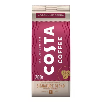 Кофе зерновой Costa Coffee Signature blend 200г