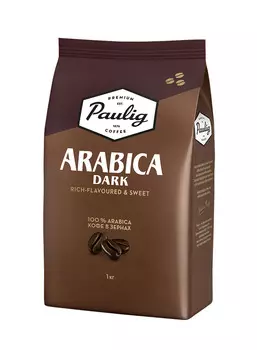 Кофе зерновой Paulig Arabica Dark 1000г