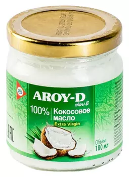 Кокосовое масло Aroy-D Extra Virgin 100% 180мл
