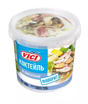 Коктейль из морепродуктов в рассоле Фаворит Vici 400г
