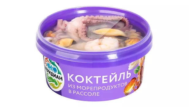 Коктейль из морепродуктов в рассоле Меридиан 180г