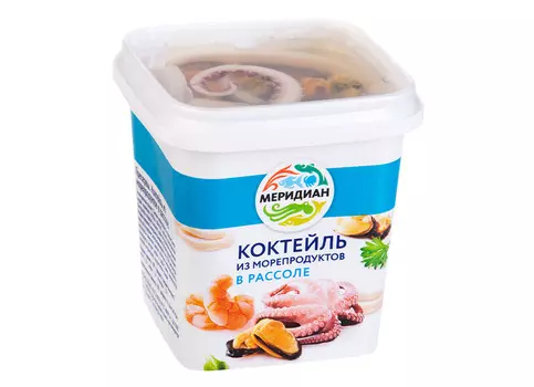 Коктейль из морепродуктов в рассоле Меридиан 270г