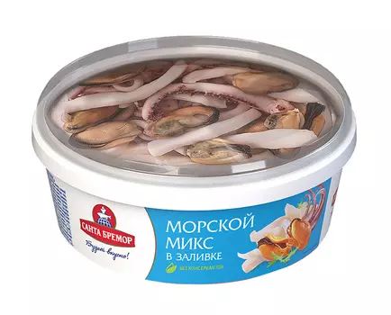 Коктейль из морепродуктов в заливке Морской микс Санта Бремор 300г