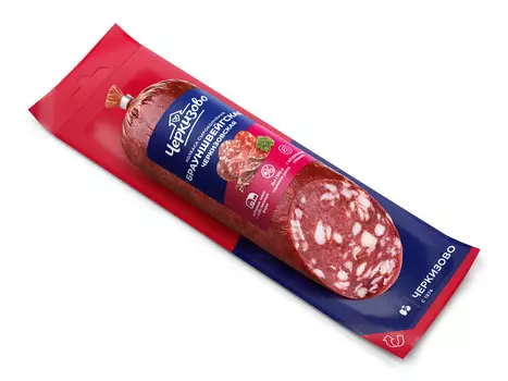 Колбаса с/к Брауншвейгская-Черкизовская срез фиб 300г в/у Черкизово