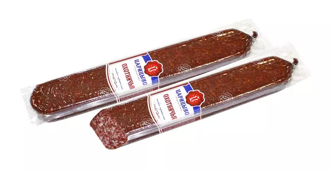 Колбаса с/к Царицыно Охотничья п/с кг в/у