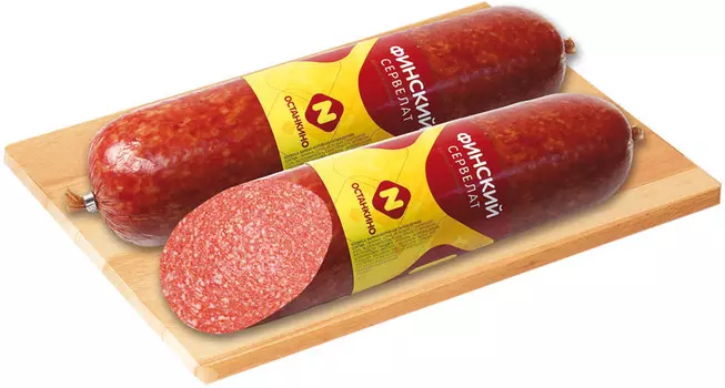 Колбаса в/к Останкино Сервелат Финский кг