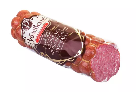 Колбаса в/к Сервелат Рублёвский Гурман в/с Рублёвский порц 1 кг