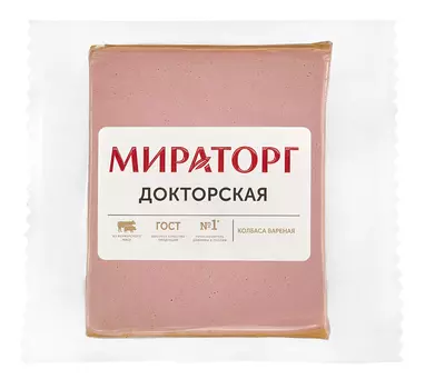 Колбаса вар Докторская Мираторг, 450г