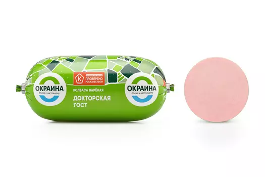 Колбаса вар Докторская п/а 500г Окраина