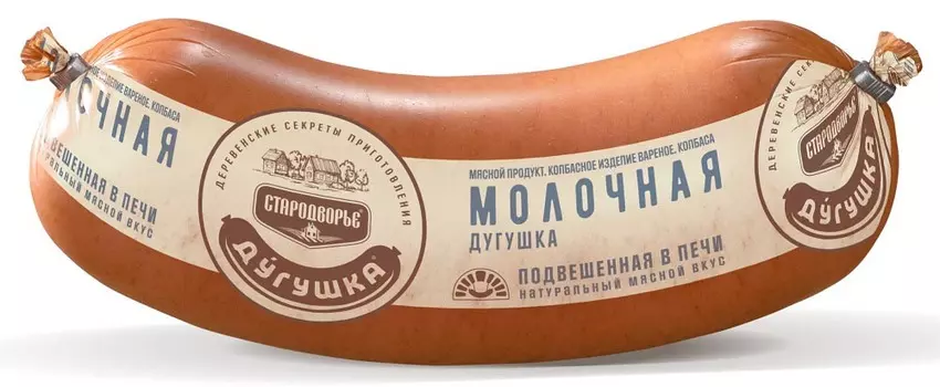 Колбаса вар Молочная Дугушка Стародворье, 400г