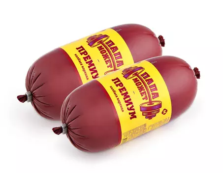 Колбаса вар Папа Может Останкино Докторская Премиум п/о 500г