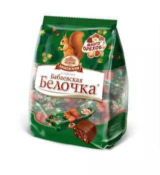 Конфеты Бабаевская белочка 200г Бабаевская