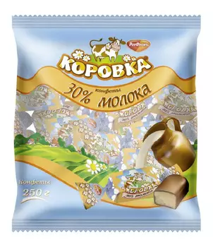 Конфеты Коровка 30% молока 250г Рот Фронт