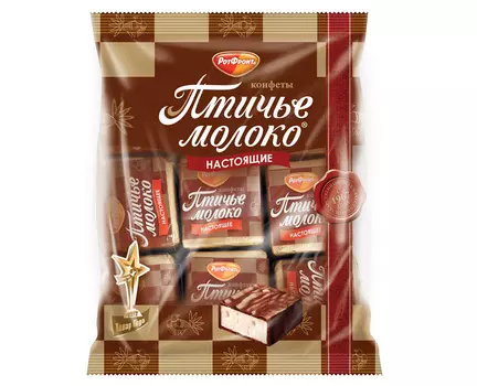 Конфеты Рот Фронт Птичье молоко сливочно-ванильные 225г